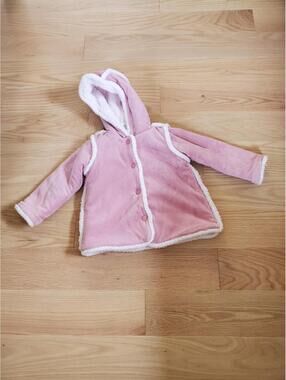 First Impressions Pink Sherpa-Lined Toddler Coat 24 Months